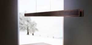 hanging light fixture / LED / linear / rectangular