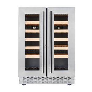 commercial wine cabinet / stainless steel / electric