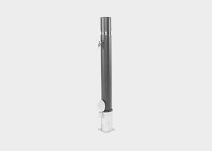 security bollard / steel / stainless steel / removable