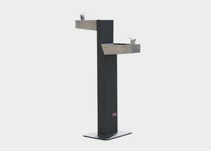 public fountain / steel / contemporary