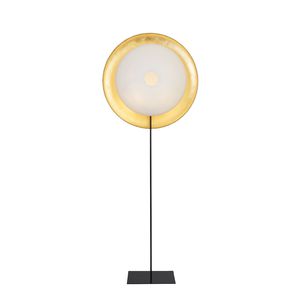 floor-standing lamp / contemporary / Japanese paper / golden