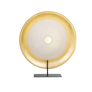 table lamp / contemporary / copper / Japanese paper