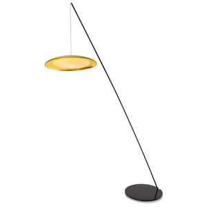 floor-standing lamp / contemporary / copper / Japanese paper