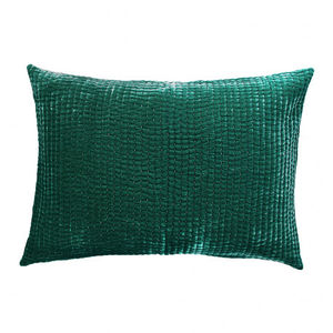 rectangular cushion / plain / linen / silk