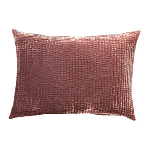 rectangular cushion / plain / linen / silk