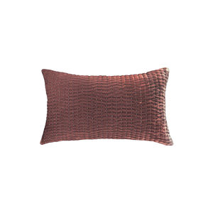 rectangular cushion / plain / linen / silk