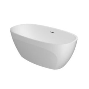 free-standing bathtub / oval / Solid Surface