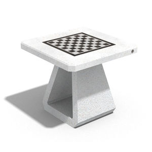 contemporary chess table / outdoor / for public spaces