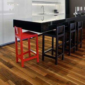solid parquet floor / nailed / walnut / oiled