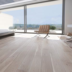 engineered parquet floor / glued / floating / oak