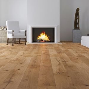 engineered parquet floor / glued / floating / oak