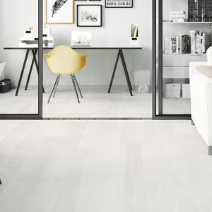 engineered parquet flooring / glued / floating / ash