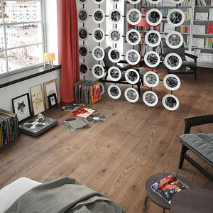 engineered parquet flooring / glued / floating / ash