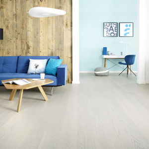 engineered parquet floor / glued / floating / oak
