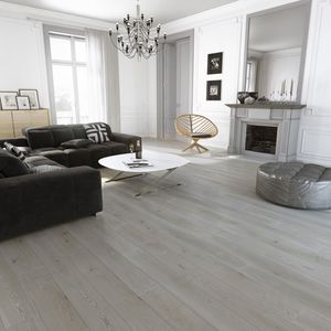 engineered parquet flooring / glued / floating / ash