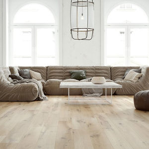 engineered parquet floor / glued / floating / oak