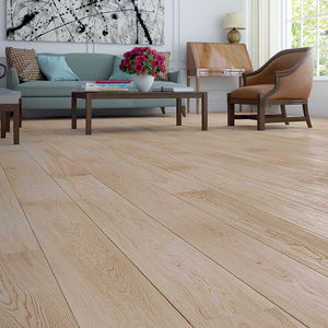 engineered parquet floor / glued / floating / oak
