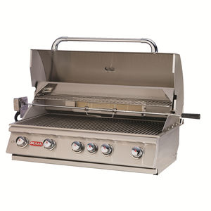 gas barbecue / built-in / stainless steel / professional
