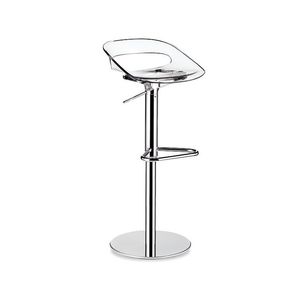 contemporary bar stool / steel / acrylic / commercial