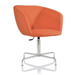 contemporary visitor chair / with armrests / upholstered / adjustable-height