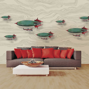 contemporary wallpaper / fabric / vinyl / patterned