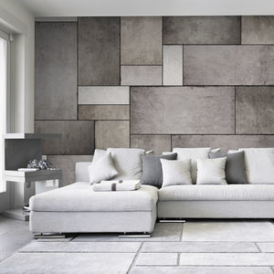 contemporary wallpaper / fabric / vinyl / geometric pattern