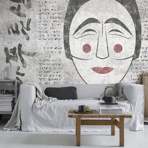 contemporary wallpaper / fabric / vinyl / sketch