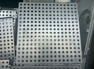 perforated sheet metal / aluminum / for facades