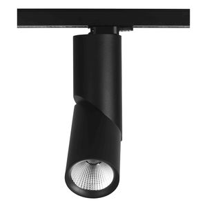 LED track light / round / aluminum / steel