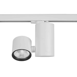 LED track light / round / aluminum / steel