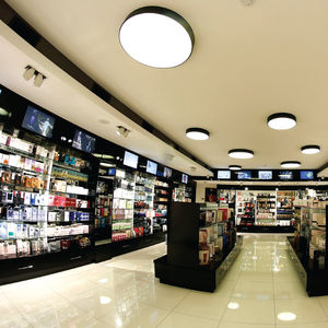 surface-mounted light fixture / LED / fluorescent / round