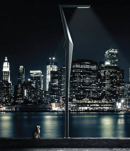 garden lamppost / contemporary / steel / LED