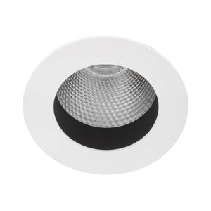 recessed ceiling downlight / LED / round / steel