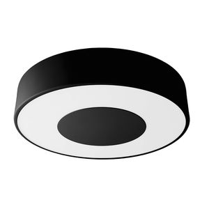 surface-mounted light fixture / fluorescent / round / steel
