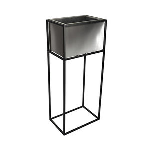 stainless steel planter / contemporary