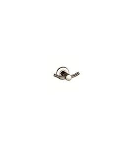 contemporary coat hook / stainless steel / double / bathroom