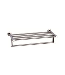 wall-mounted shelf / contemporary / stainless steel / bathroom