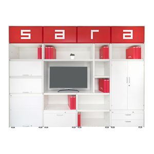 tall filing cabinet / wooden / modular / contemporary