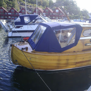 solar protection fabric / plain / polyester / for boats