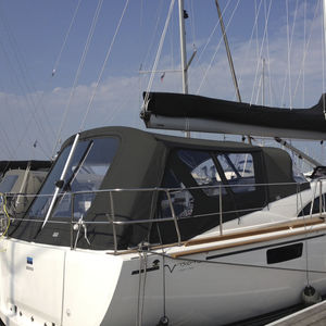 solar protection fabric / plain / polyester / for boats