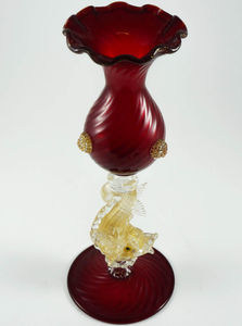 glass candle holder