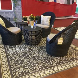 indoor encaustic cement tile / floor / square / Victorian pattern
