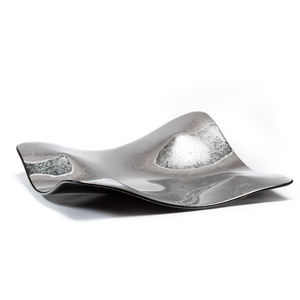 contemporary vase / glass / handmade