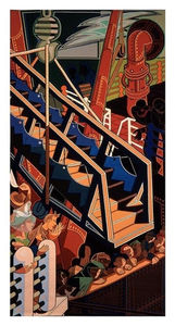 contemporary tapestry / patterned / wool