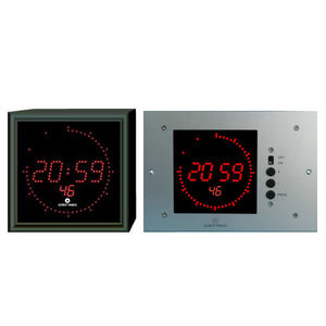 contemporary clocks / digital / wall-mounted / LED