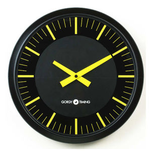contemporary clocks / analog / wall-mounted / glass