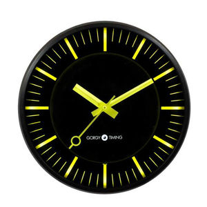 contemporary clocks / analog / wall-mounted / glass