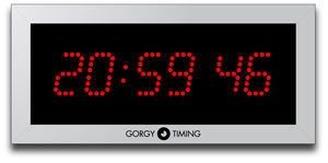 contemporary clocks / digital / wall-mounted / LED