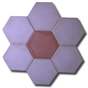 outdoor tile / floor / concrete / hexagonal