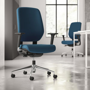 contemporary office chair / on casters / with armrests / adjustable-height